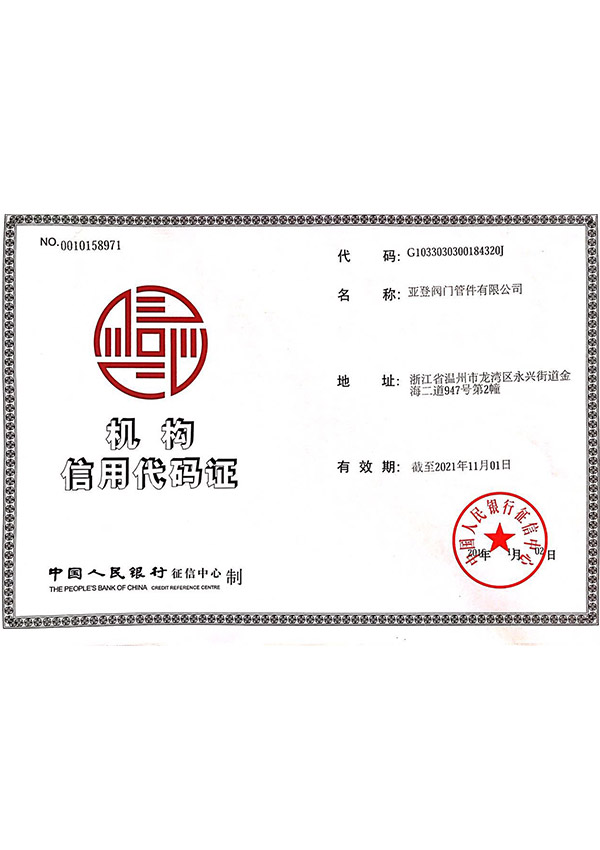 機(jī)構(gòu)代碼證